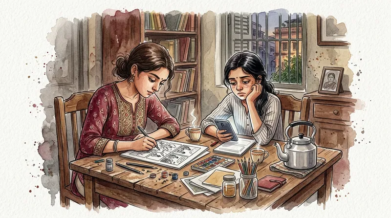 Do Sisters, Do Dreams, Ek Hi Table Pe