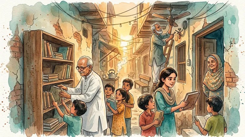 Khaali Library Bhara Hua Mohalla
